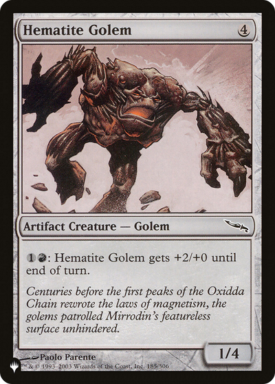 Hematite Golem (LIST-185/306) - The List