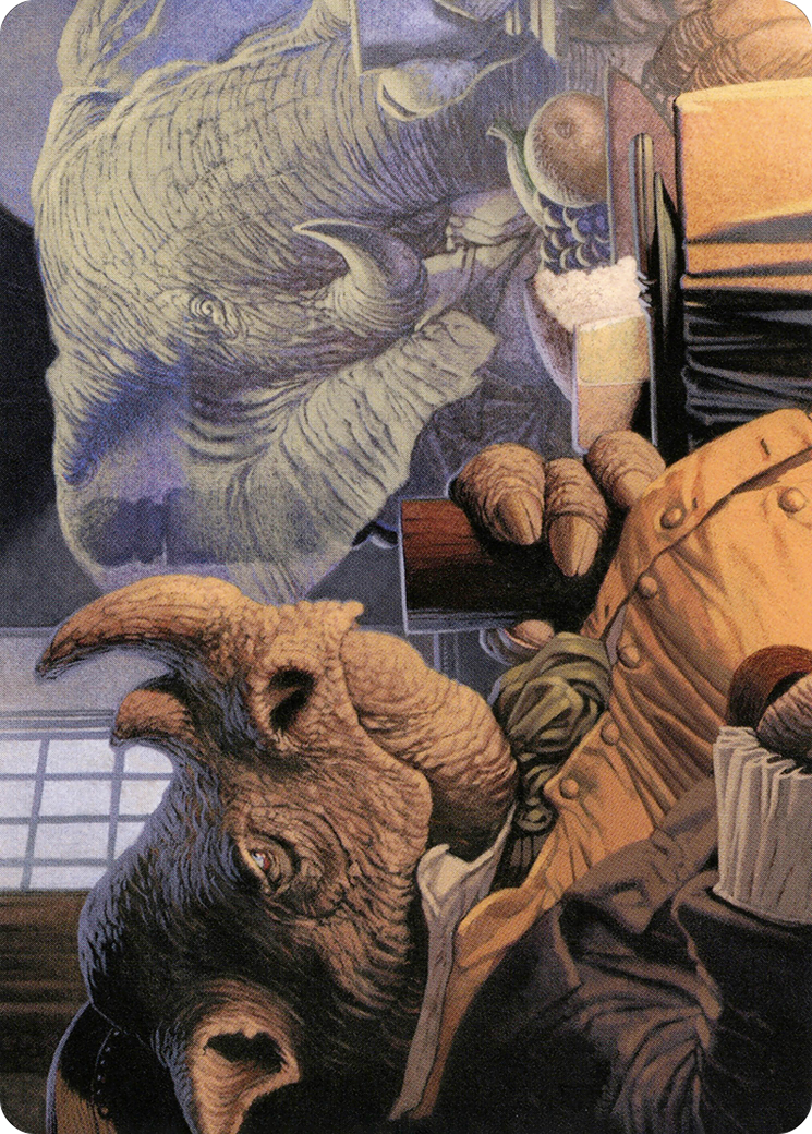 Late to Dinner // Late to Dinner (AMH2-003) - Modern Horizons 2 Art Series (Borderless) Foil