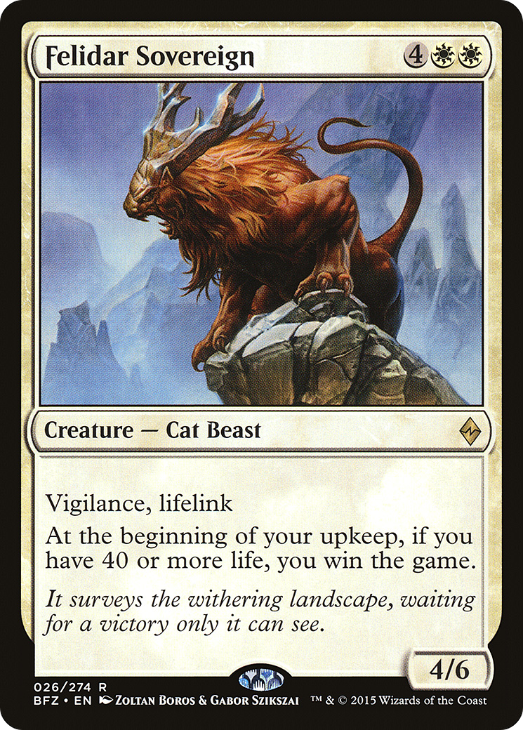 Felidar Sovereign (BFZ-026) - Battle for Zendikar Foil