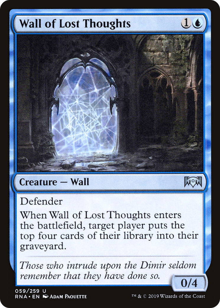 Wall of Lost Thoughts (RNA-059) - Ravnica Allegiance