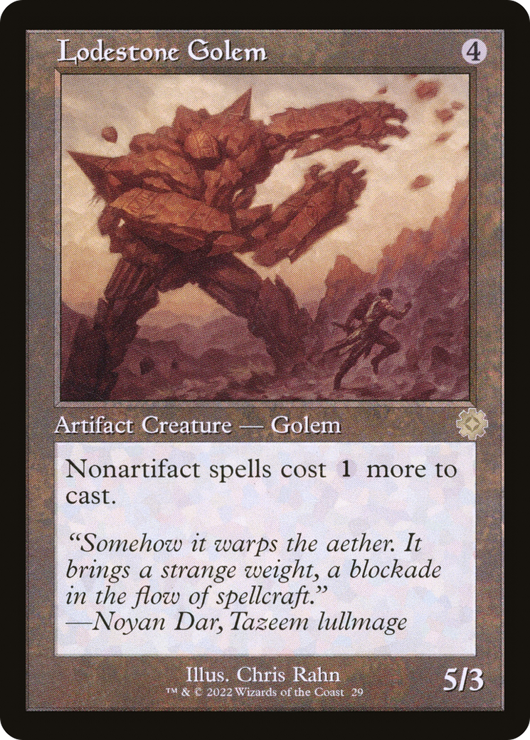 Lodestone Golem (BRR-029) - The Brothers' War Retro Artifacts Foil