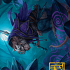 Nightwhorl Hermit // Nightwhorl Hermit (ABLB-010) - Bloomburrow Art Series (Borderless) Foil