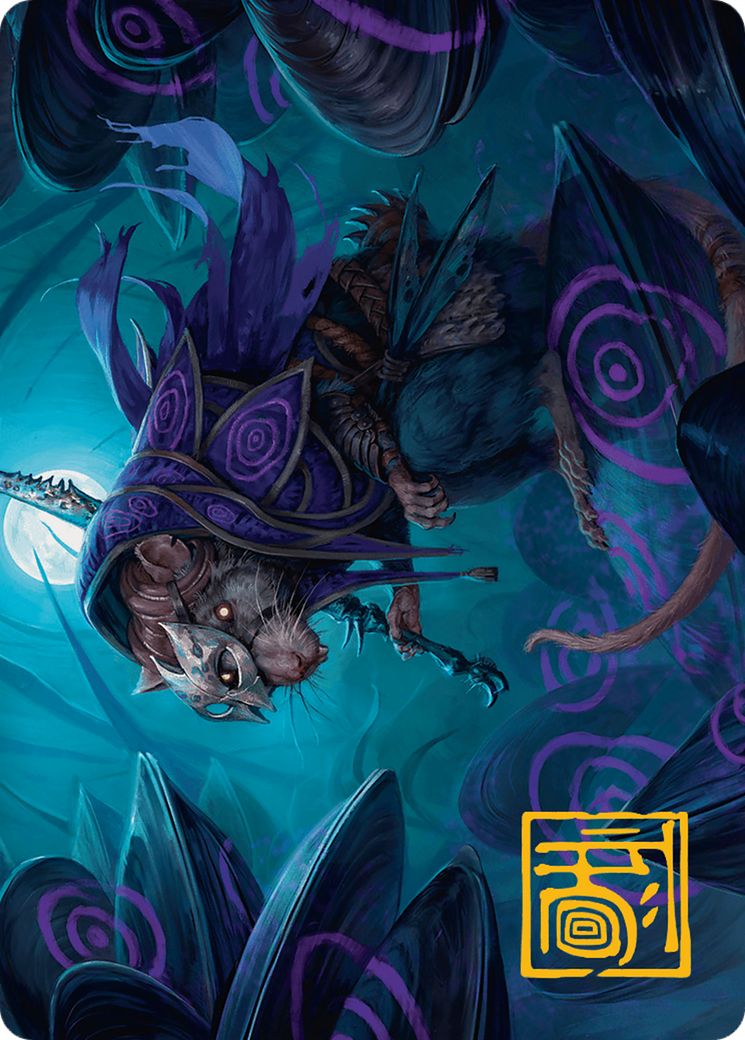 Nightwhorl Hermit // Nightwhorl Hermit (ABLB-010) - Bloomburrow Art Series (Borderless) Foil