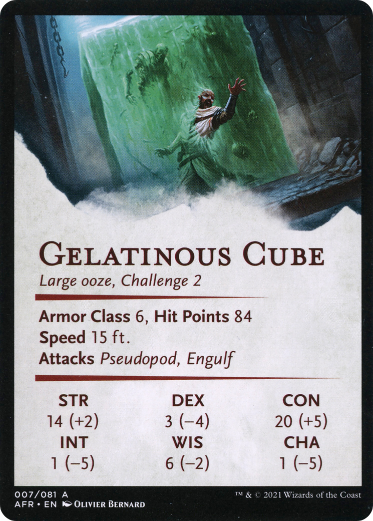Gelatinous Cube // Gelatinous Cube (AAFR-007) - Adventures in the Forgotten Realms Art Series (Borderless)