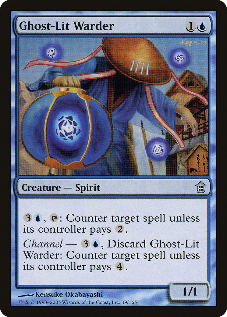 Ghost-Lit Warder (SOK-039) - Saviors of Kamigawa