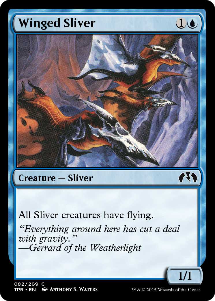 Winged Sliver (TPR-082) - Tempest Remastered Foil