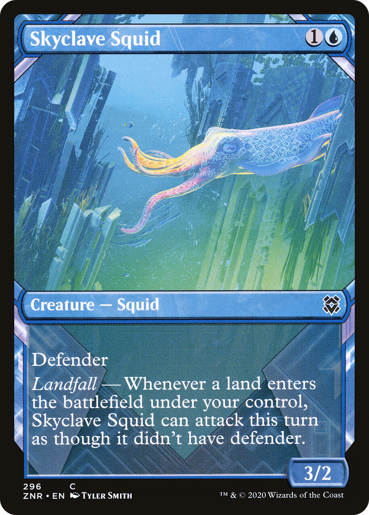 Skyclave Squid (Showcase) (ZNR-296) - Zendikar Rising: (Showcase) Foil