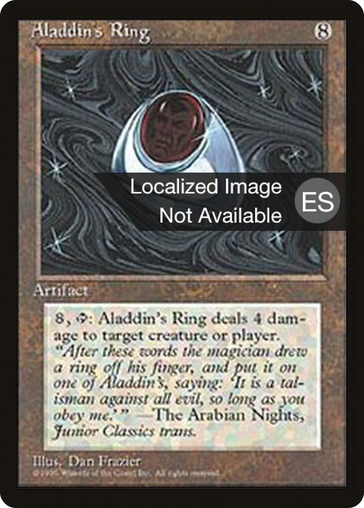 Aladdin's Ring (4BB-) - Fourth Edition Foreign Black Border