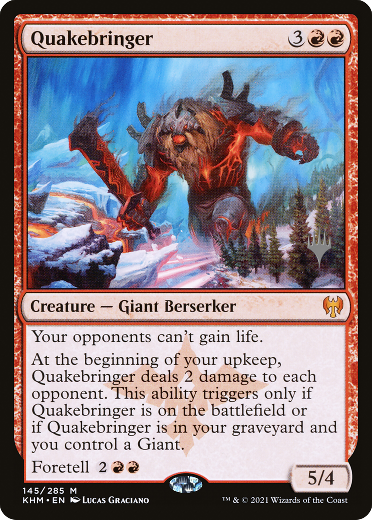Quakebringer (PPKHM-145) - Kaldheim Promos Foil