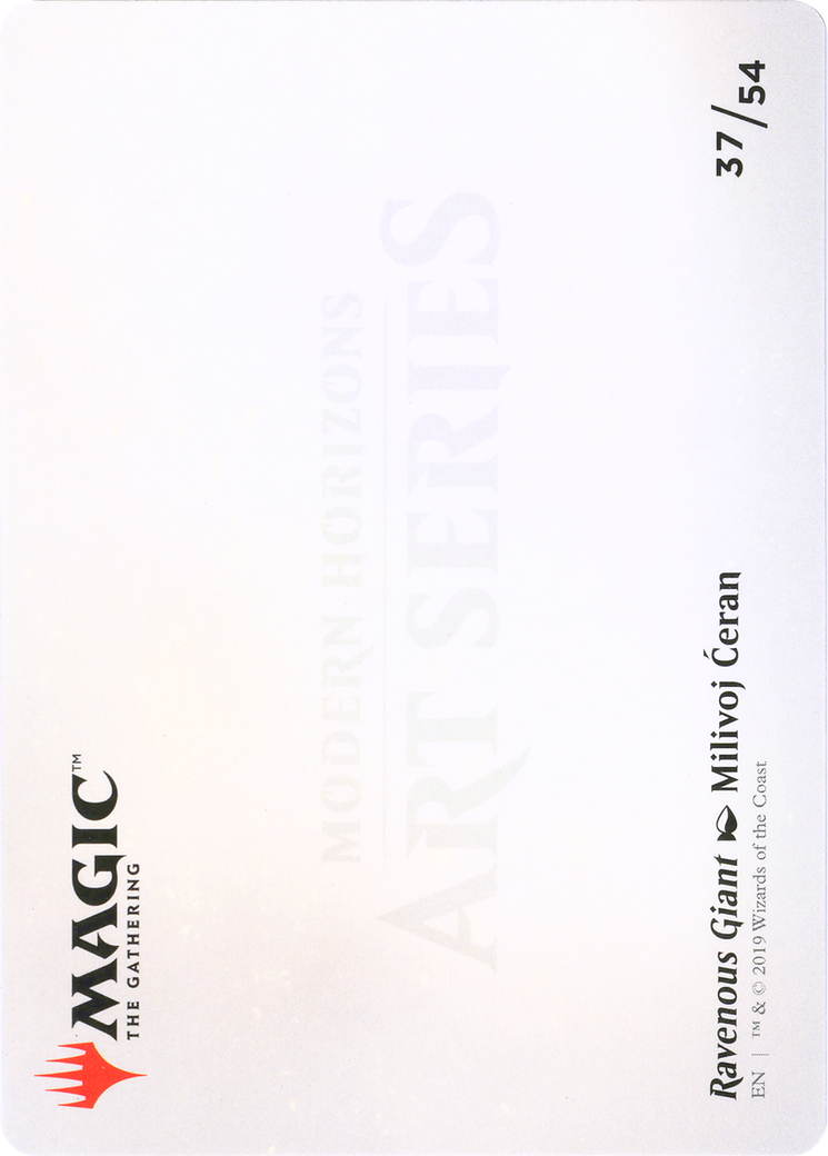 Ravenous Giant // Ravenous Giant (AMH1-037) - Modern Horizons Art Series (Borderless)