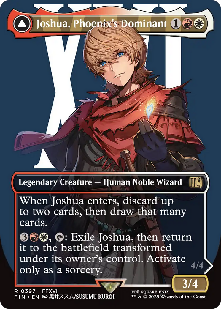 Joshua, Phoenix's Dominant (Borderless) (FIN-397) - FINAL FANTASY: (enchantment) (Borderless) Foil