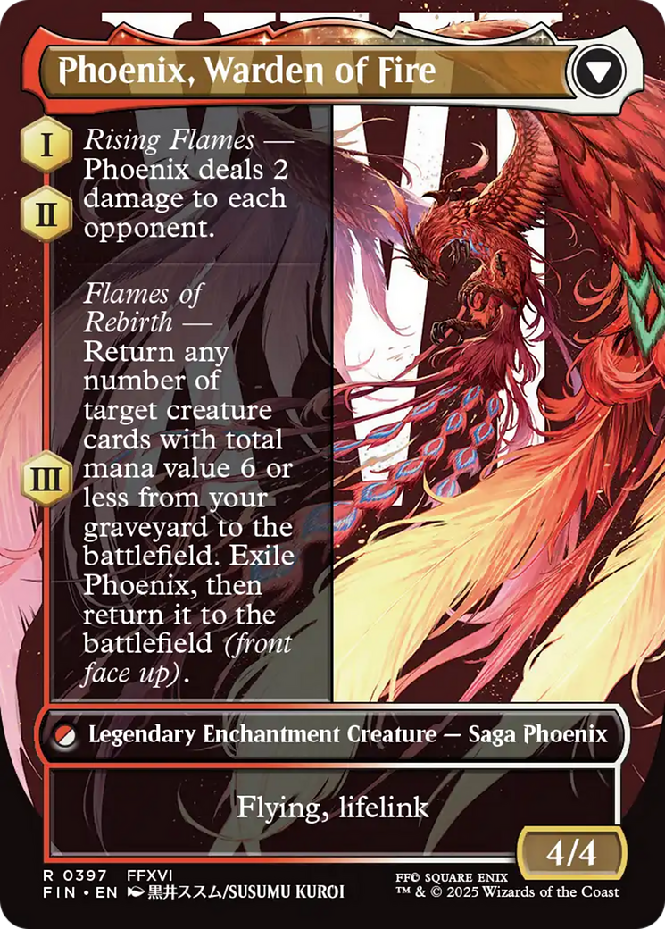 Joshua, Phoenix's Dominant (Borderless) (FIN-397) - FINAL FANTASY: (enchantment) (Borderless) Foil
