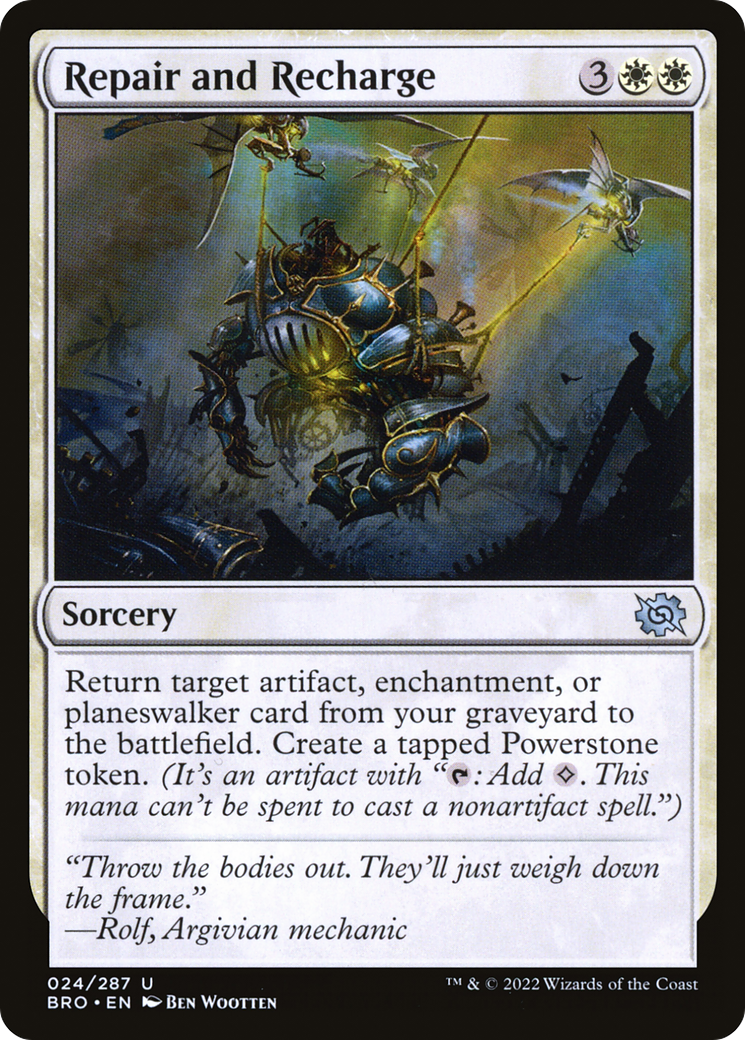 Repair and Recharge (BRO-024) - The Brothers' War Foil