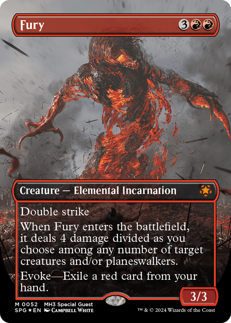 Fury (Borderless) (Textured Foil) (SPG-052) - Special Guests (Borderless) Foil
