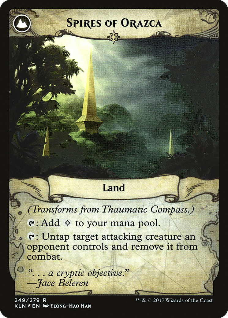 Thaumatic Compass (PRE-249) - Ixalan Promos: (compasslanddfc) Foil
