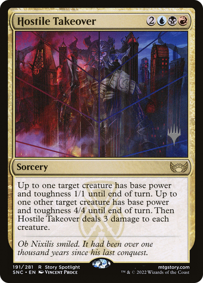 Hostile Takeover (Promo Pack) [Streets of New Capenna Promos]