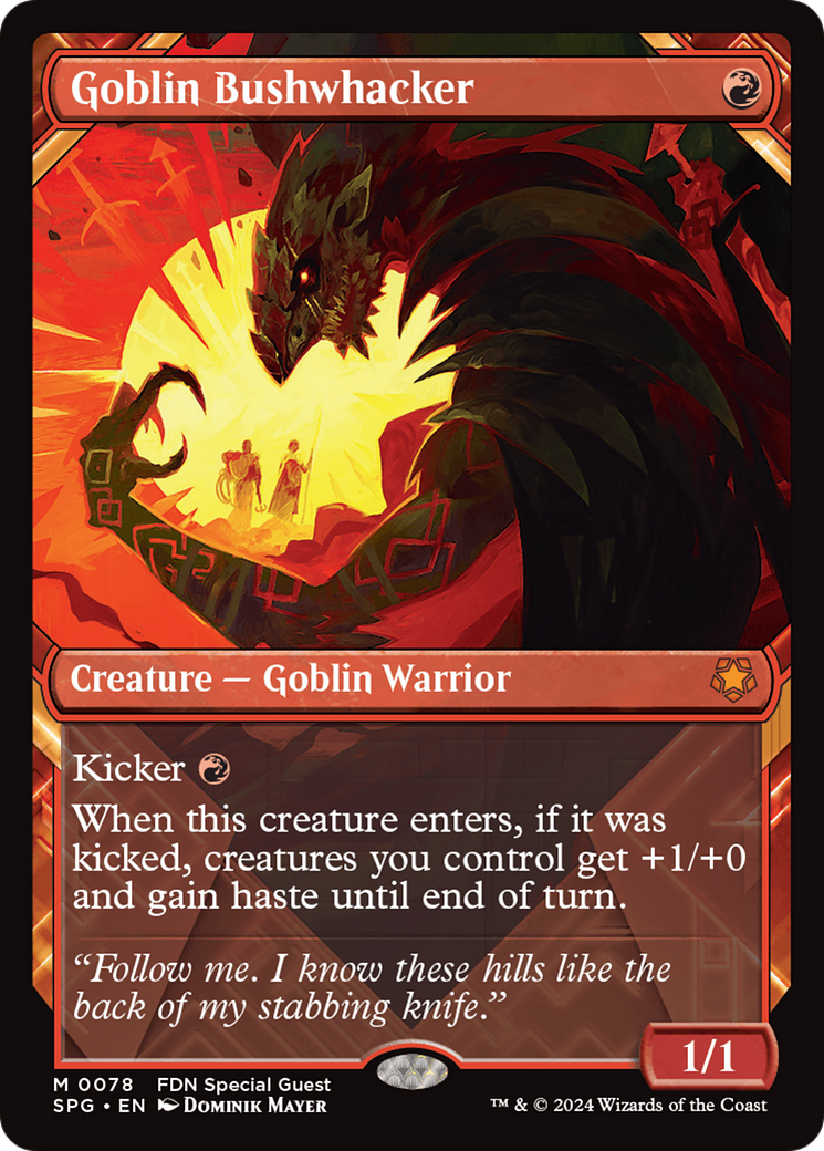Goblin Bushwhacker (Showcase) (SPG-078) - Special Guests: (Showcase) Foil