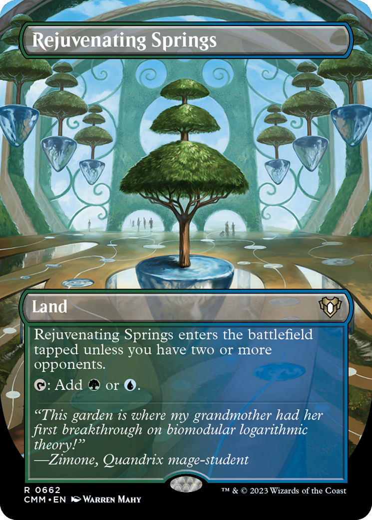 Rejuvenating Springs (Borderless) (CMM-662) - Commander Masters (Borderless) Foil
