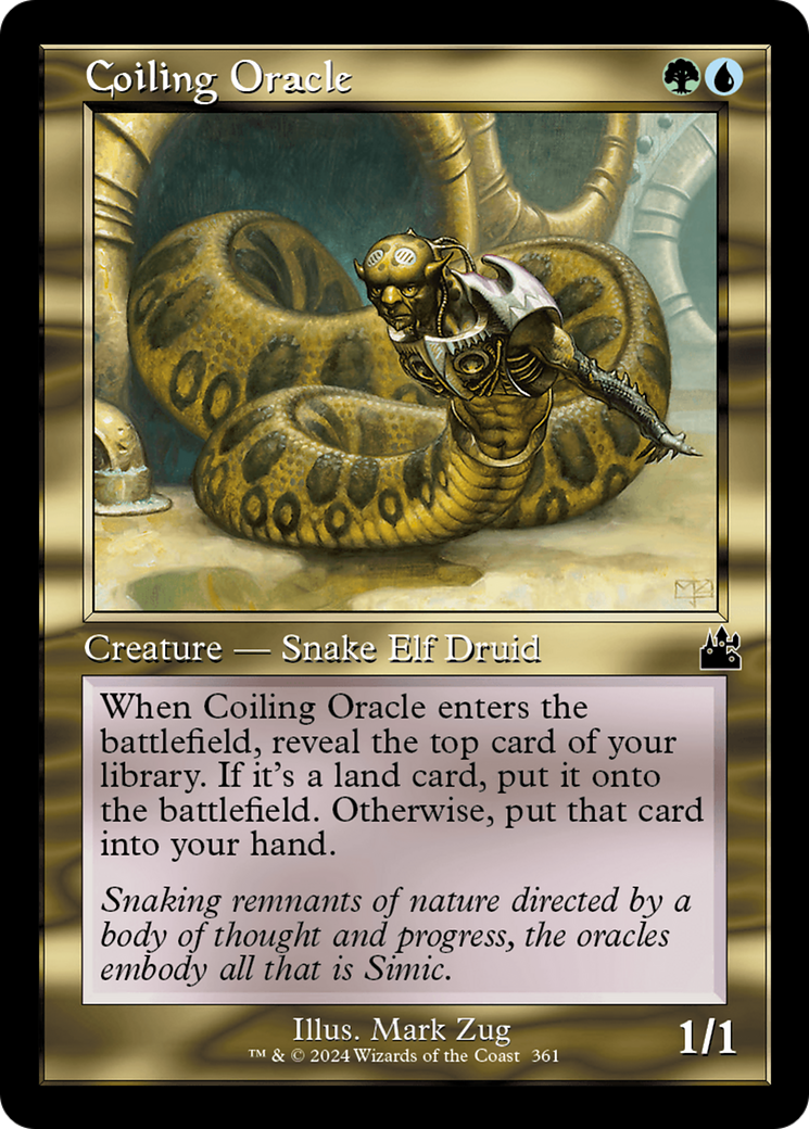 Coiling Oracle (Retro Frame) (RVR-361) - Ravnica Remastered