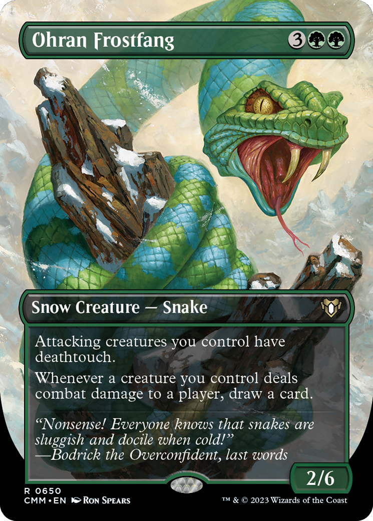 Ohran Frostfang (Borderless) (CMM-650) - Commander Masters (Borderless)