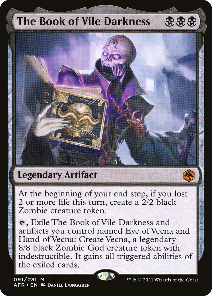 The Book of Vile Darkness (AFR-091) - Adventures in the Forgotten Realms Foil