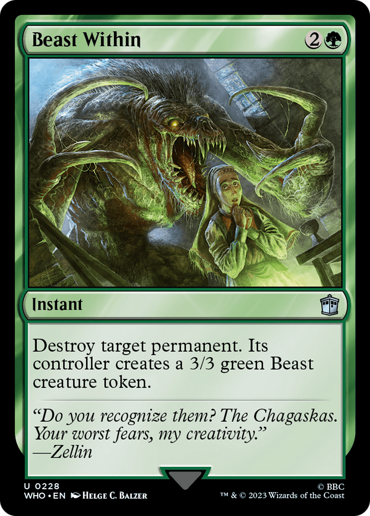 Beast Within (WHO-228) - Doctor Who Foil