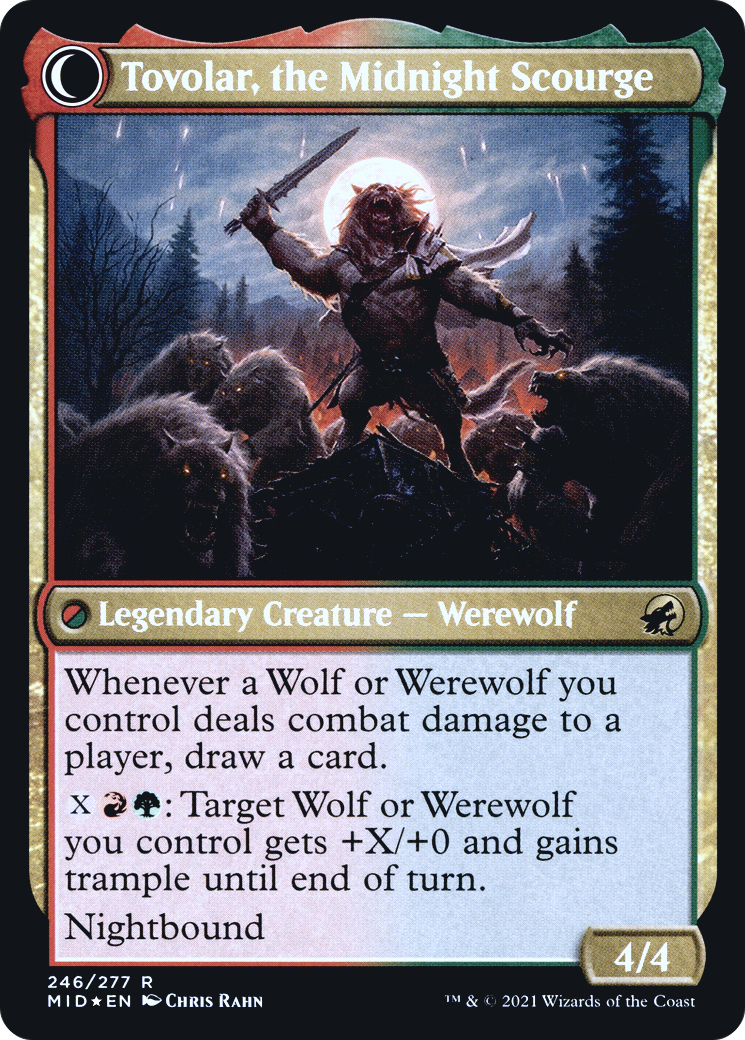 Tovolar, Dire Overlord (PRE-246) - Innistrad: Midnight Hunt Promos: (Double Faced Transform) Foil
