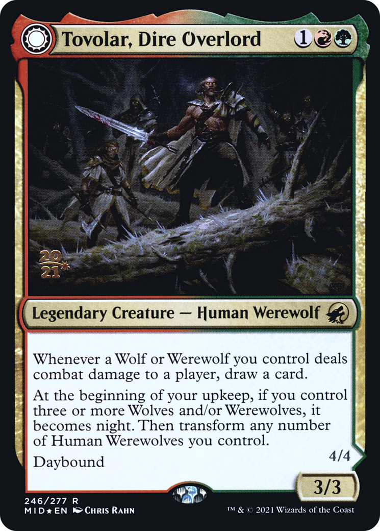 Tovolar, Dire Overlord (PRE-246) - Innistrad: Midnight Hunt Promos: (Double Faced Transform) Foil