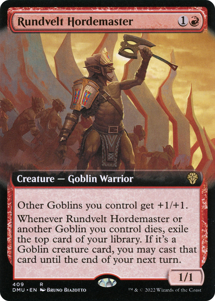 Rundvelt Hordemaster (Extended Art) (DMU-409) - Dominaria United: (Extended Art)