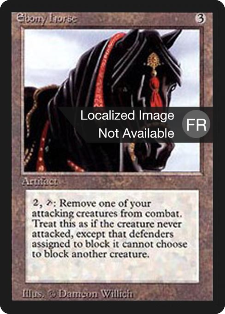 Ebony Horse (FBB-) - Foreign Black Border