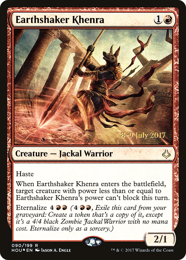 Earthshaker Khenra (PRE-090) - Hour of Devastation Promos Foil