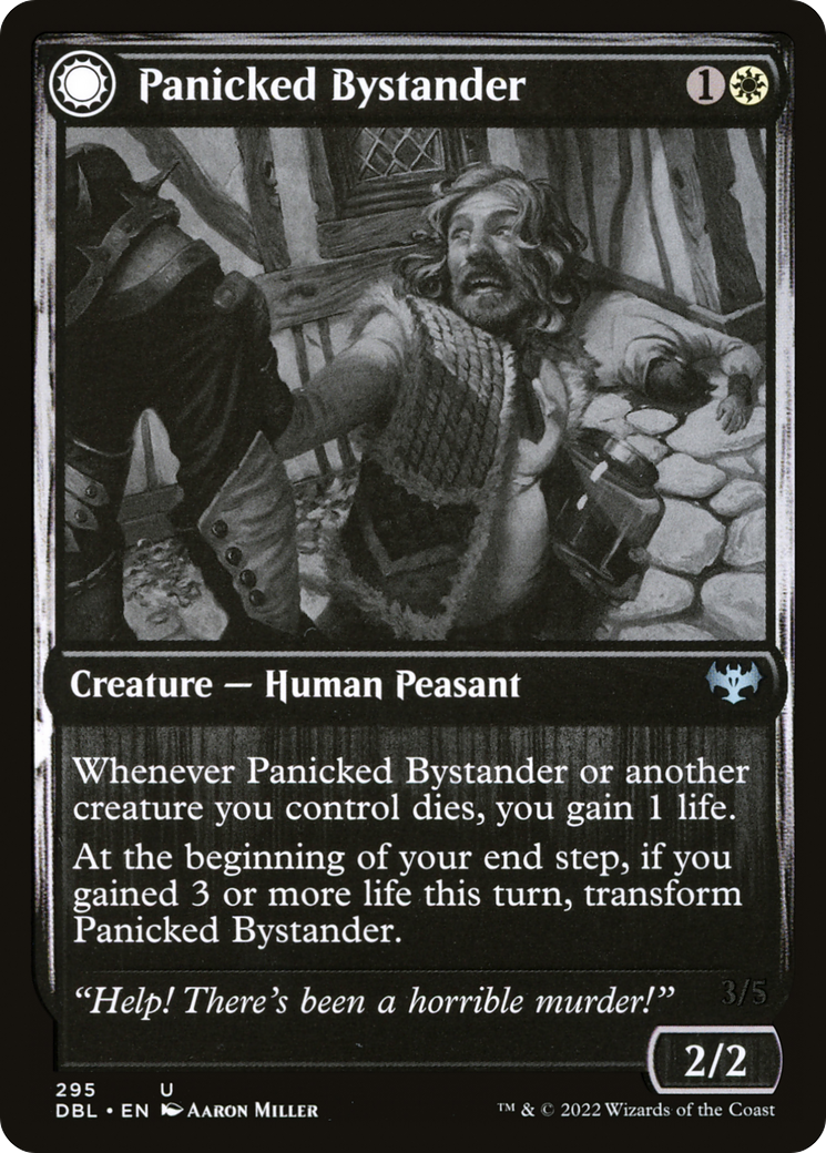 Panicked Bystander (DBL-295) - Innistrad: Double Feature: (Double Faced Transform)