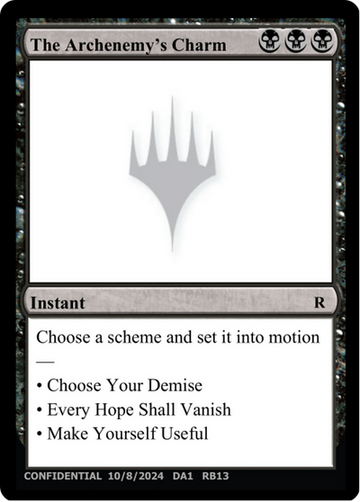 The Archenemy's Charm (UNK-RB13) - Unknown Event