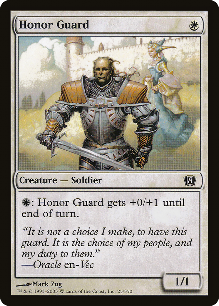 Honor Guard (8ED-025) - 8th Edition Foil