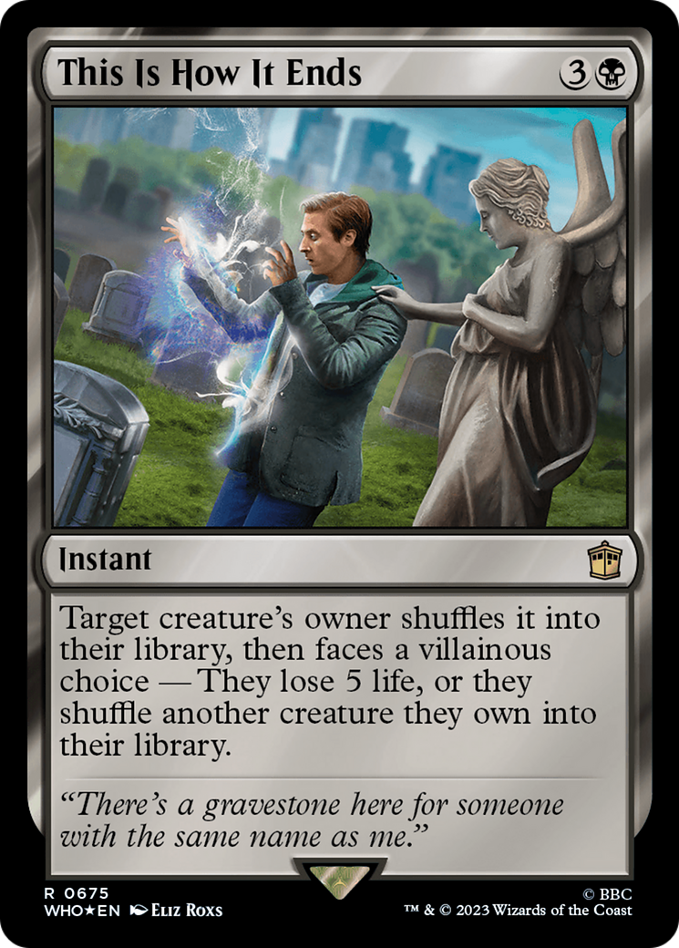 This Is How It Ends (Surge Foil) (WHO-675) - Doctor Who Foil