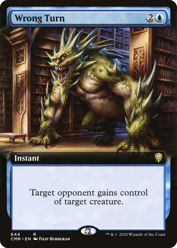 Wrong Turn (Extended Art) (CMR-644) - Commander Legends: (Extended Art)