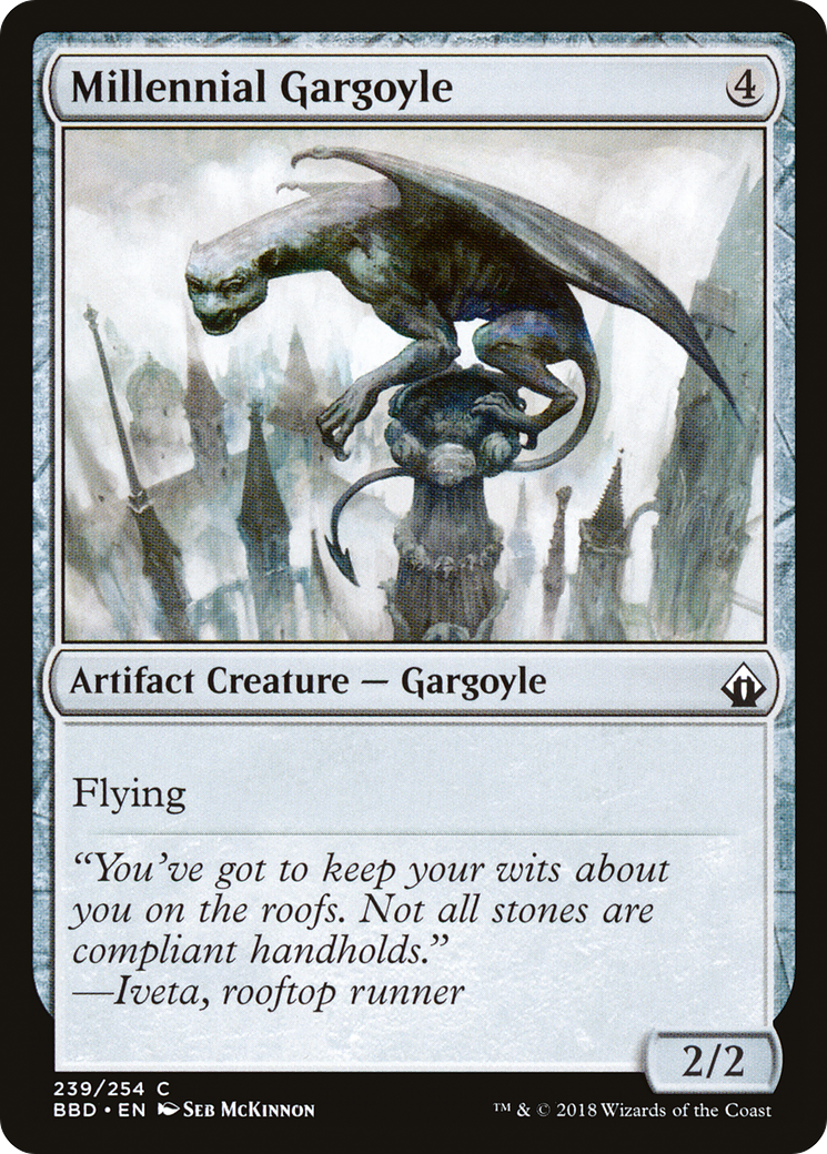 Millennial Gargoyle (BBD-239) - Battlebond Foil
