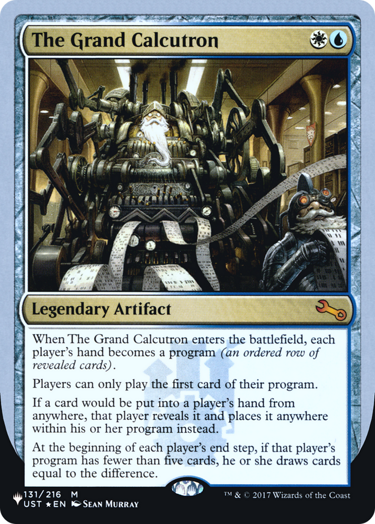 The Grand Calcutron (LIST-131/216) - The List (Unfinity Foil Edition) Foil