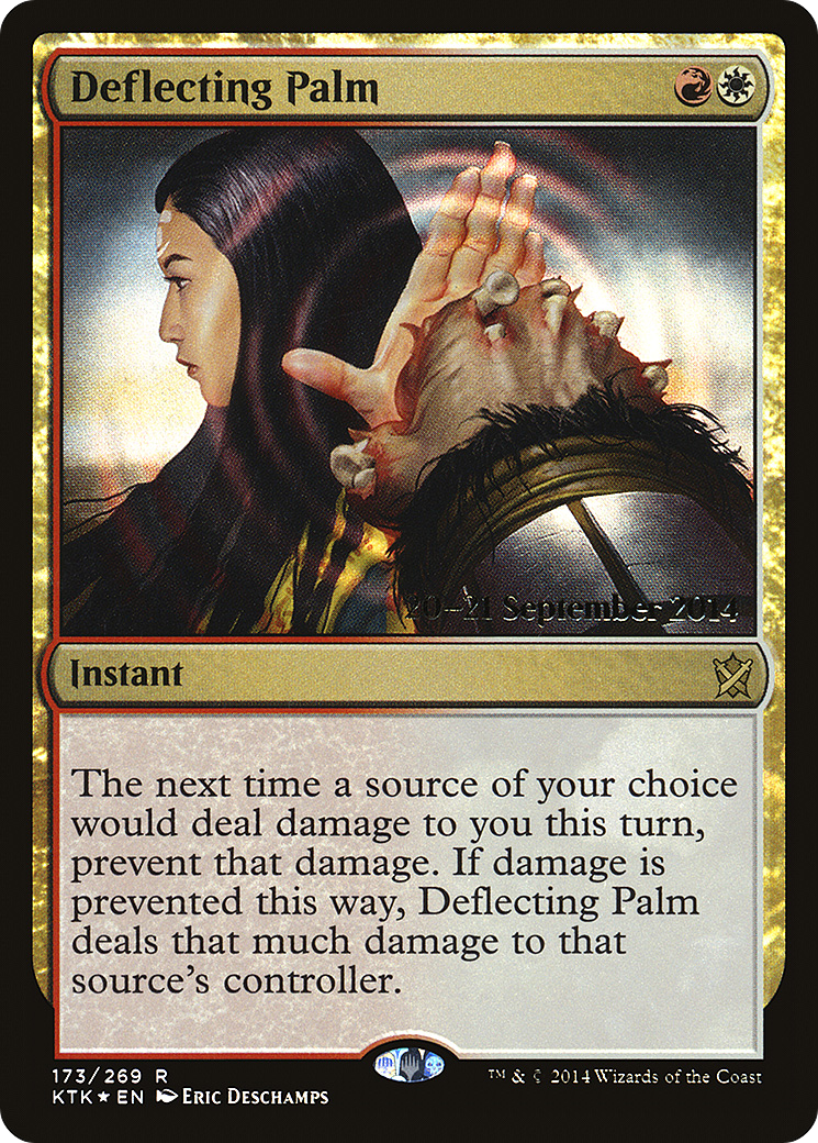 Deflecting Palm (PRE-173) - Khans of Tarkir Promos Foil