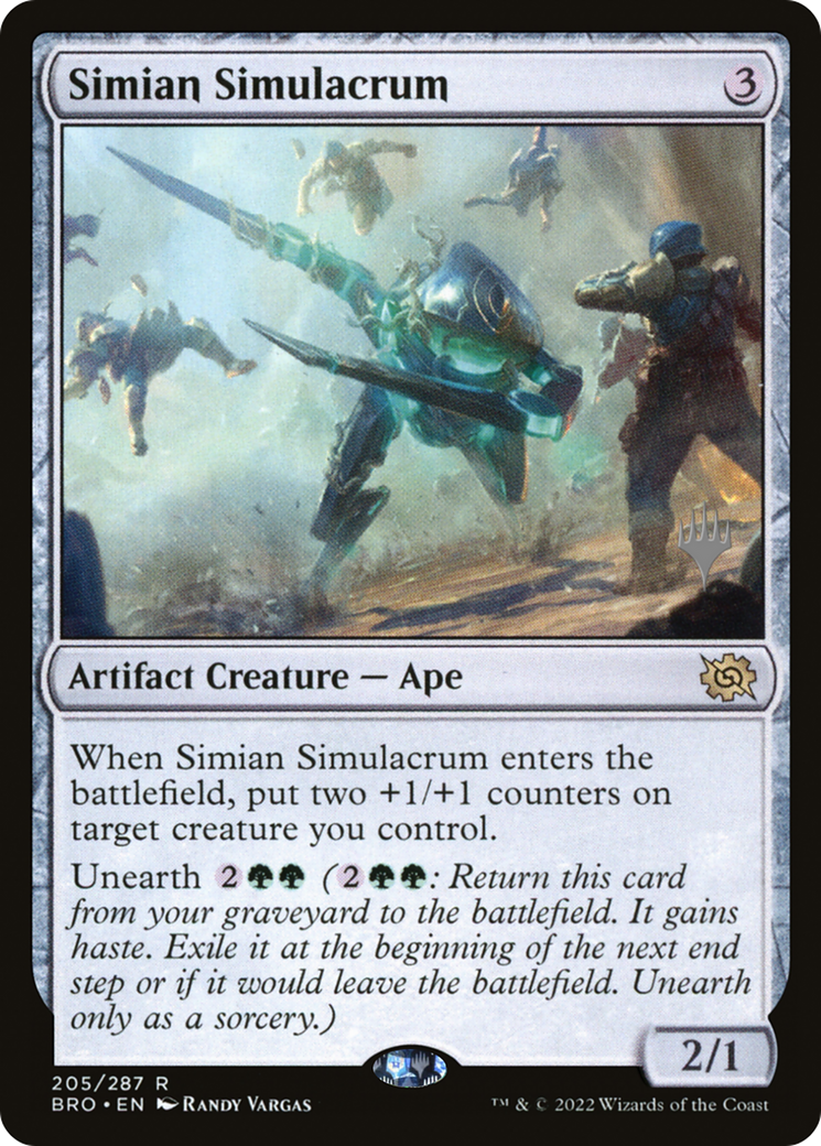 Simian Simulacrum (PPBRO-205) - The Brothers' War Promos Foil
