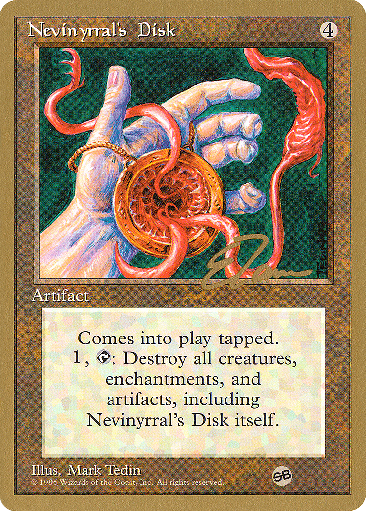 Nevinyrral's Disk - 1996 Eric Tam (4ED) (SB) (WCD-) - Pro Tour Collector Set