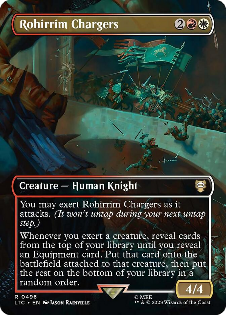 Rohirrim Chargers (Borderless) (LTC-496) - Tales of Middle-earth Commander (Borderless) Foil