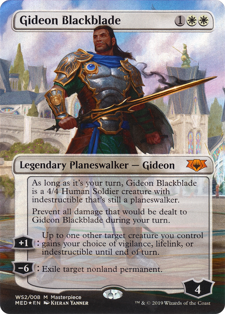 Gideon Blackblade (MED3-WS2) - Mythic Edition (Borderless) Foil