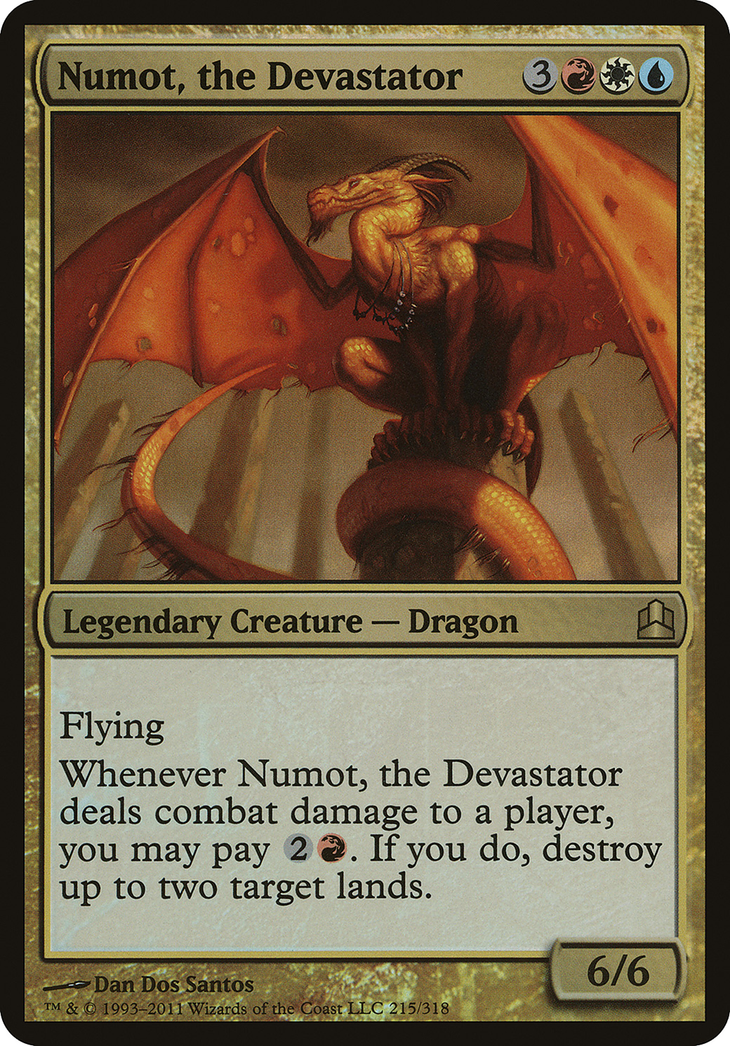 Numot, the Devastator (Commander) (OVER-) - Commander 2011 Oversized Foil