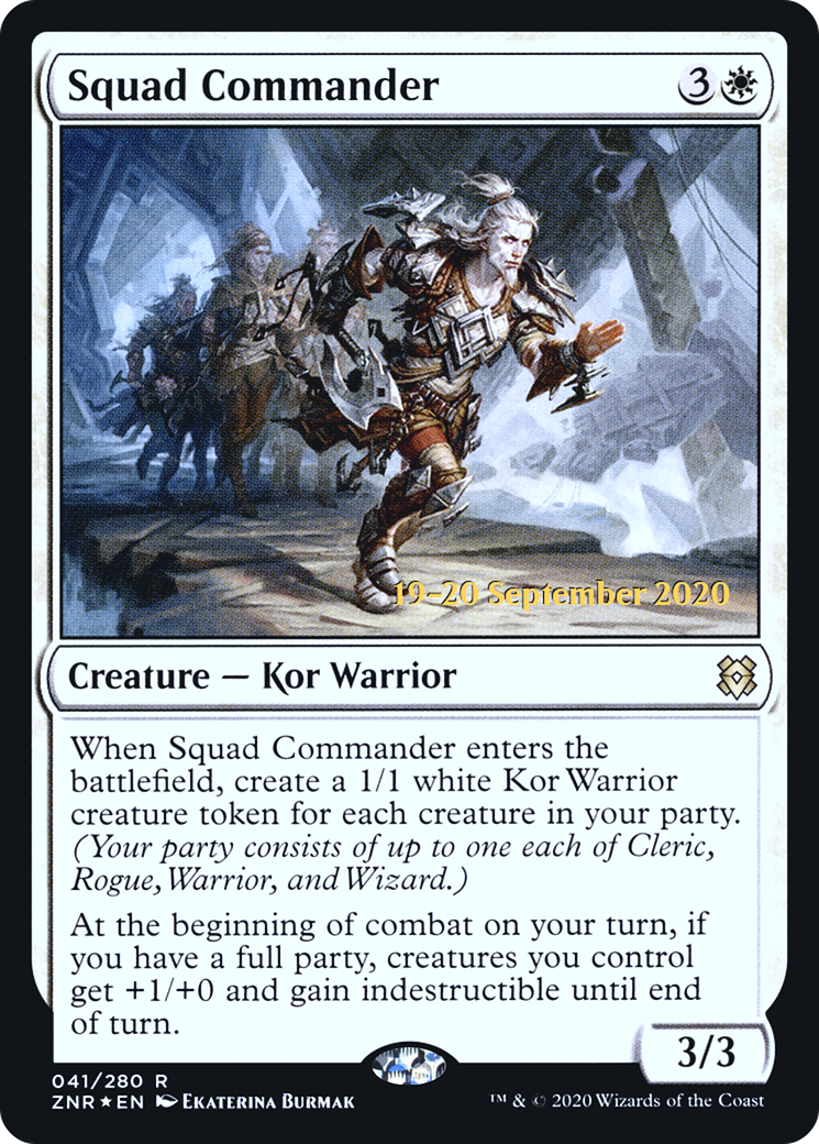 Squad Commander (PRE-041) - Zendikar Rising Promos Foil