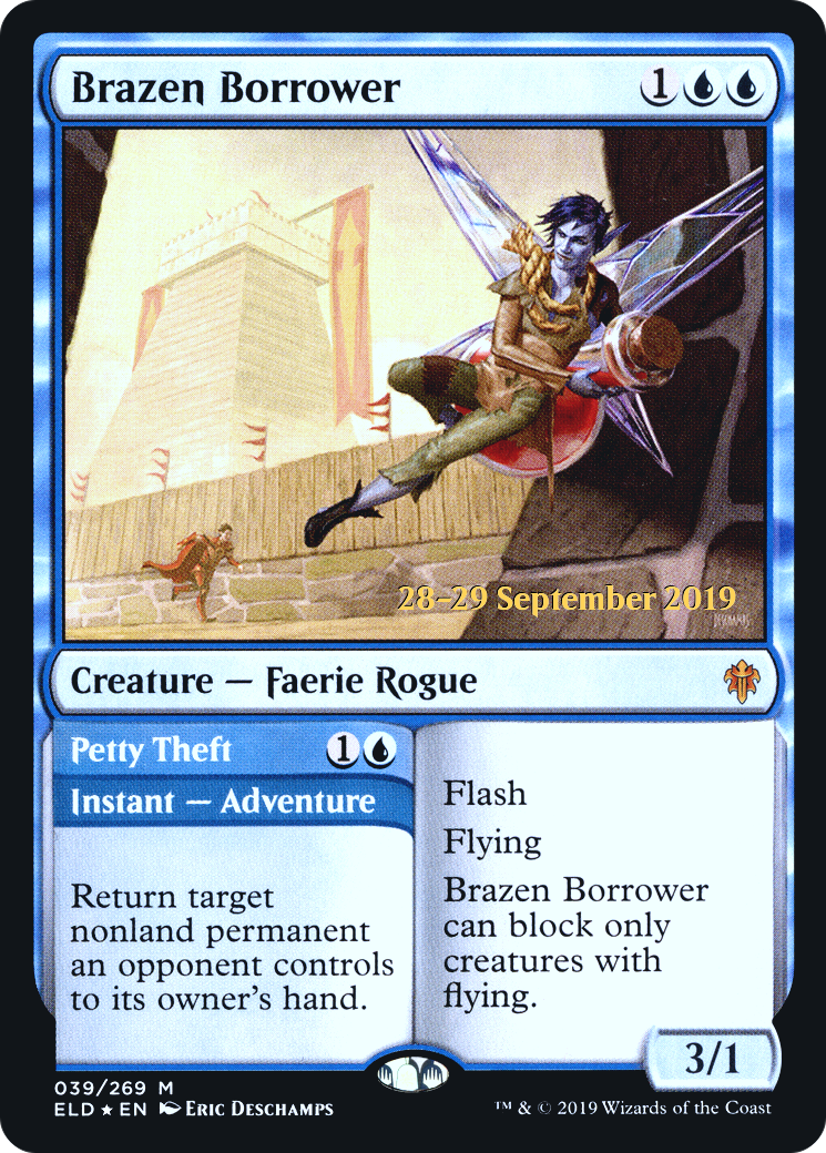 Brazen Borrower (PRE-039) - Throne of Eldraine Promos Foil
