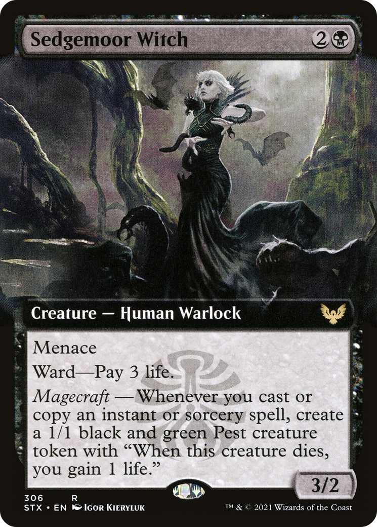 Sedgemoor Witch (Extended Art) (STX-306) - Strixhaven: School of Mages: (Extended Art) Foil
