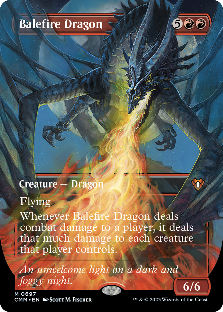 Balefire Dragon (Borderless) (CMM-697) - Commander Masters (Borderless)