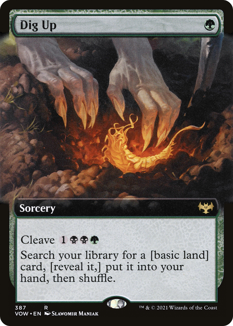 Dig Up (Extended Art) (VOW-387) - Innistrad: Crimson Vow: (Extended Art)
