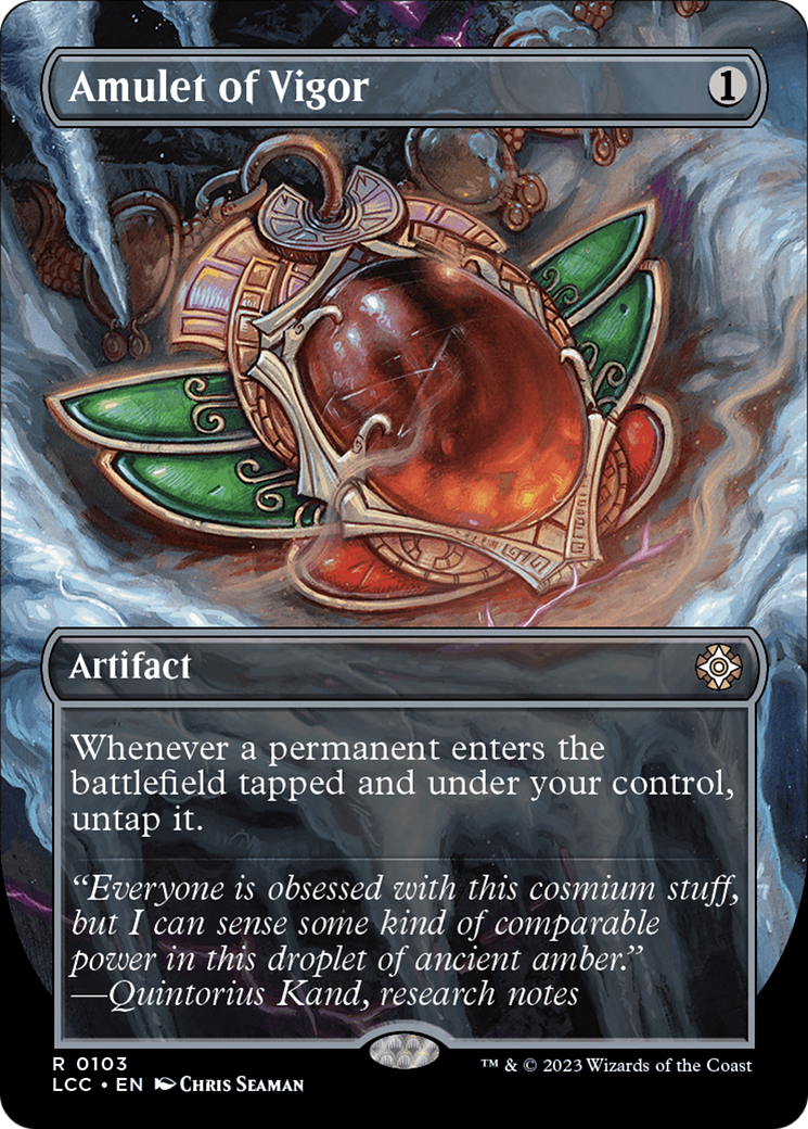Amulet of Vigor (Borderless) (LCC-103) - The Lost Caverns of Ixalan Commander (Borderless)